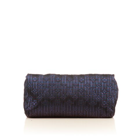 Altair Clutch Quilted Metallic Monogram Jacquard