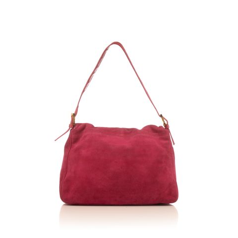 Fendi suede hot pink shoulder bag-2