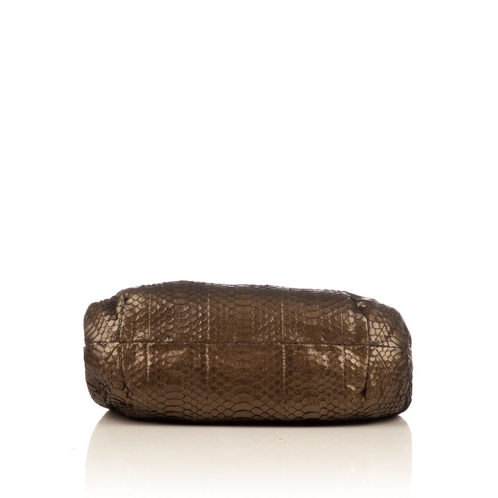 Judith Lieber bronze clutch-3