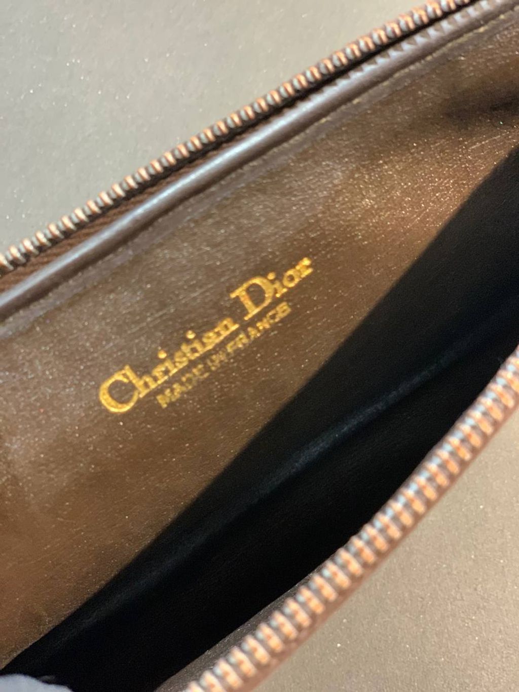 CHRISTIAN DIOR brown canvas logo shoulder bag – Vintage Carwen
