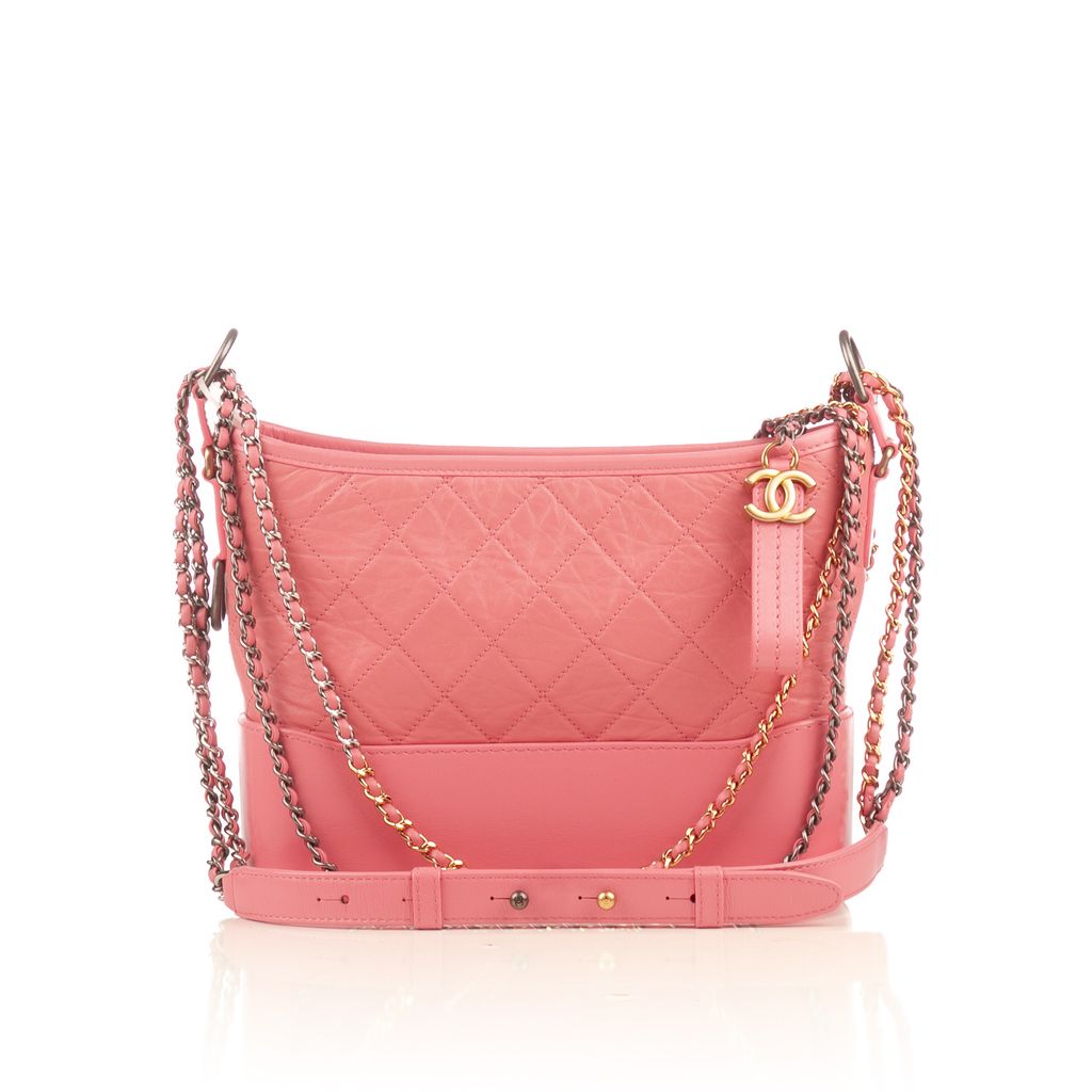 Chanel pink multicolour chain bag-1