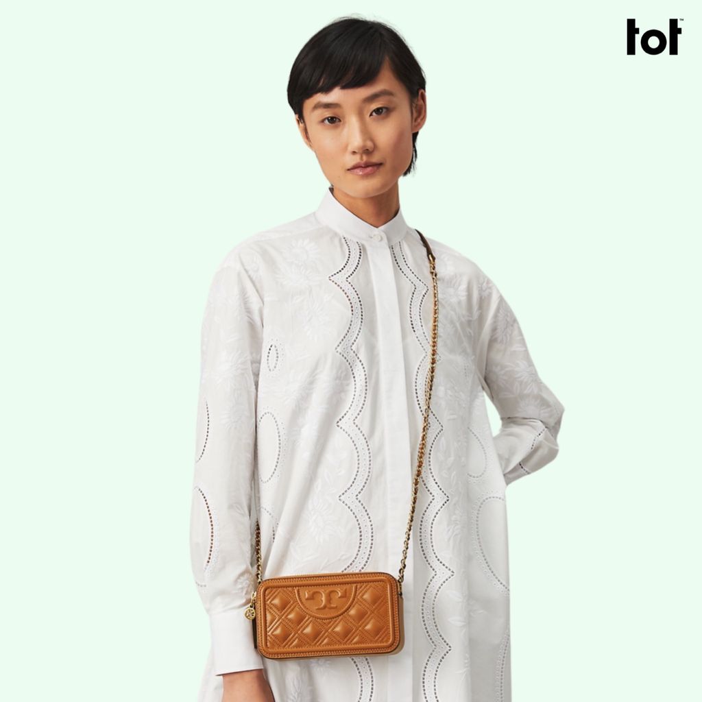 TORY BURCH - FLEMING DOUBLE ZIP MINI BAG – Louis & Laura Store TORY BURCH - FLEMING DOUBLE ZIP MINI BAG – Louis & Laura Store