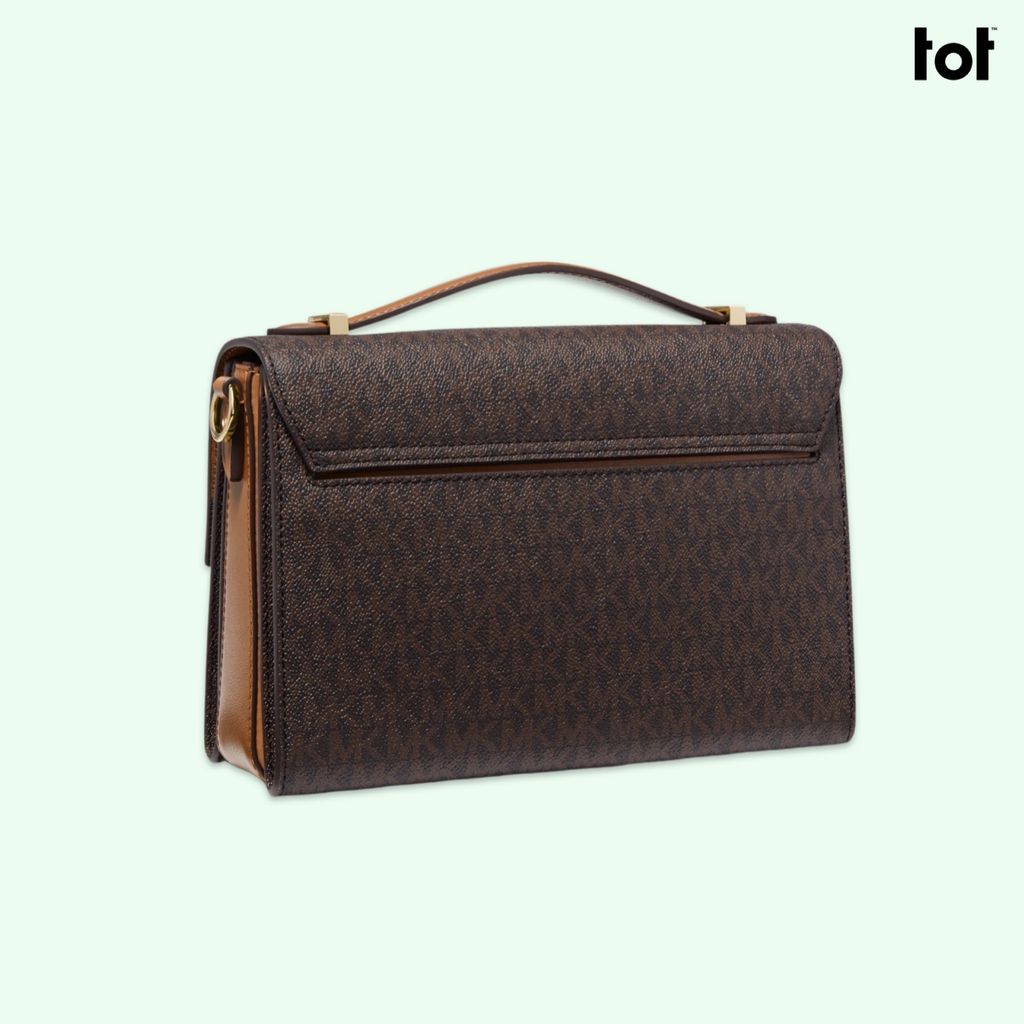 MICHAEL KORS HENDRIX MEDIUM LOGO MESSENGER BAG Louis & Laura Store