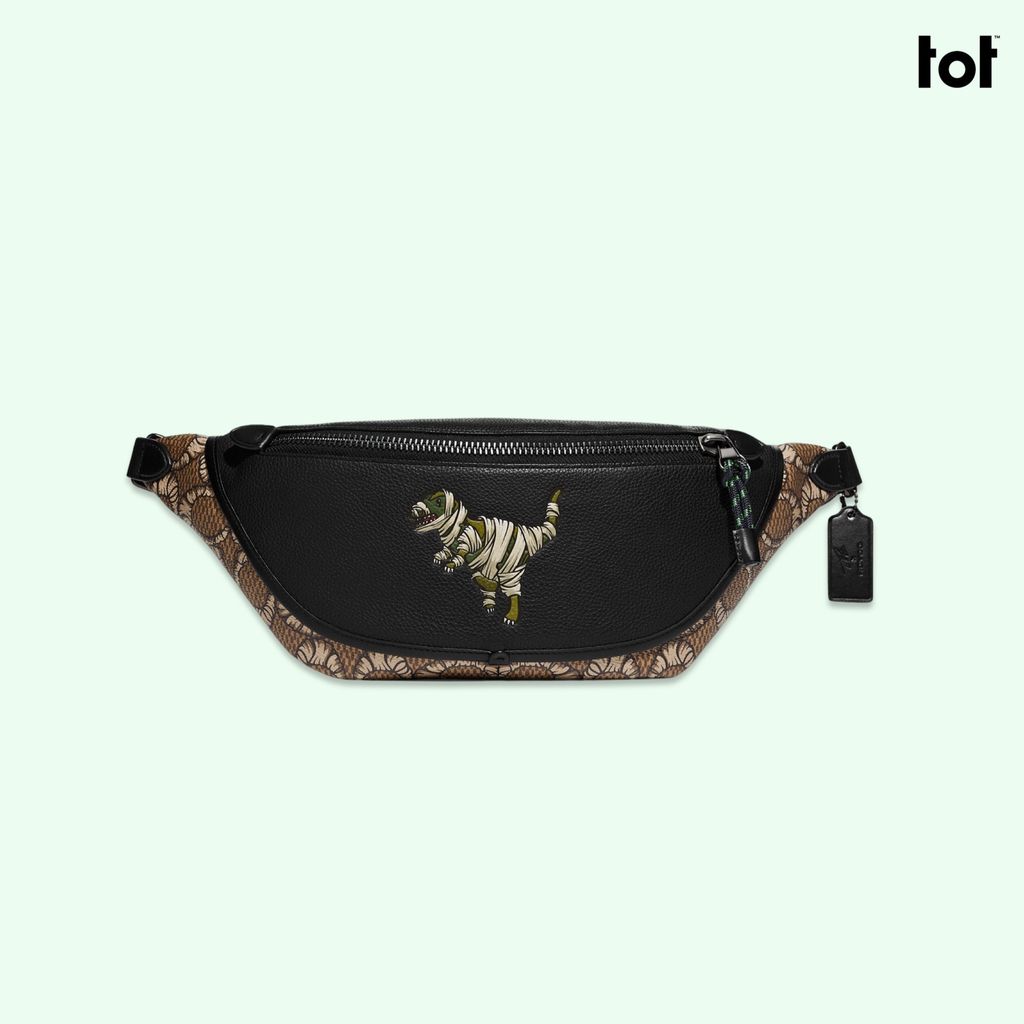 COACH X MICHAEL B. JORDAN LEAGUE BELT BAG IN MUMMIFIED SIGNATURE 