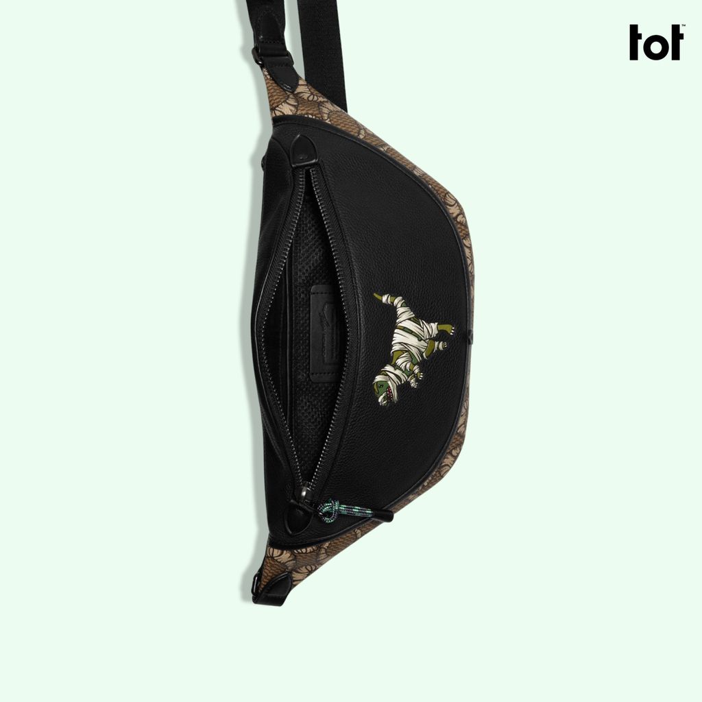 COACH X MICHAEL B. JORDAN LEAGUE BELT BAG IN MUMMIFIED SIGNATURE 