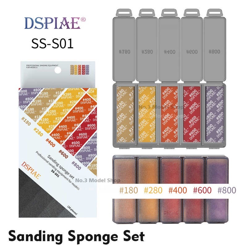 72x20x5mm, 5pcs Dspiae Sanding Sponge #2500 
