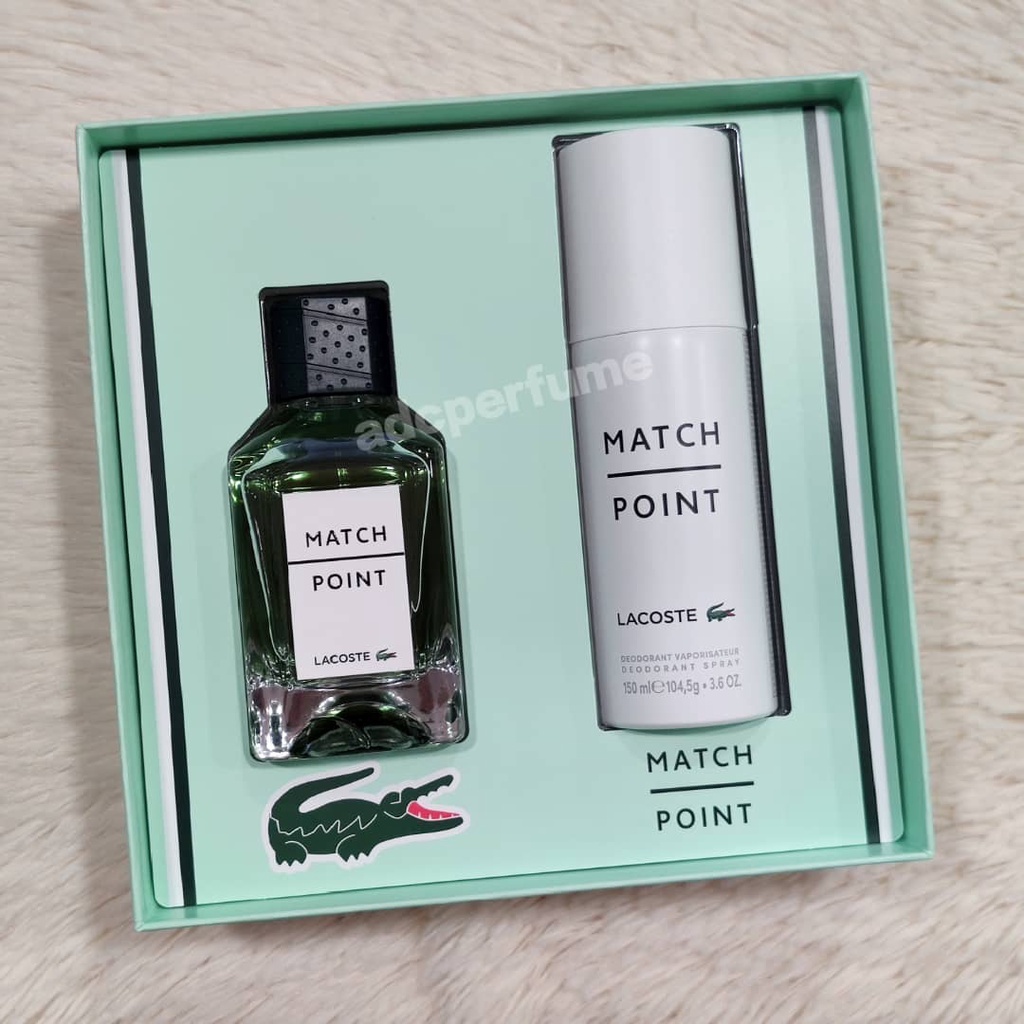 Lacoste Match Point Eau De Toilette Gift Set (Eau De Toilette 100ml + Deodorant  150ml) – adcperfume