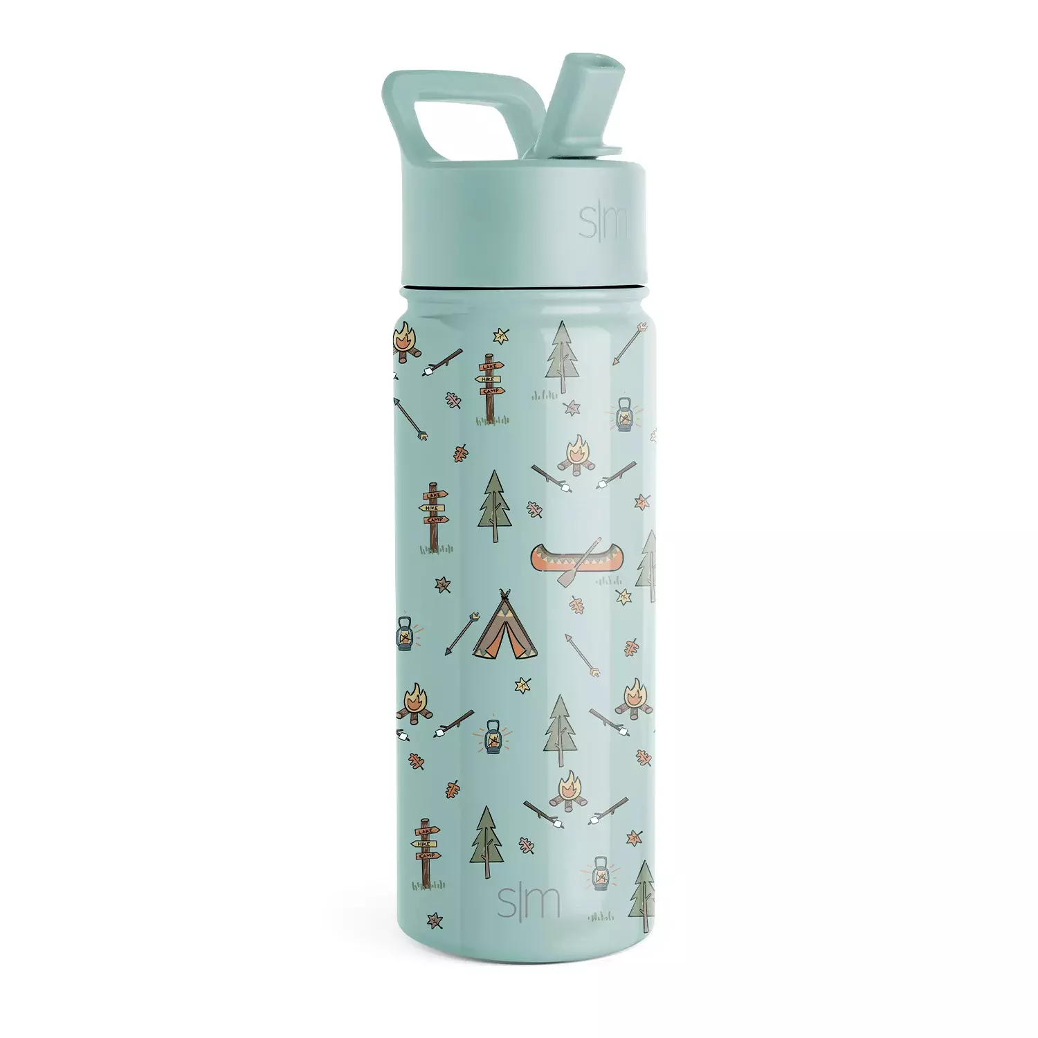 Simple Modern Summit Water Bottle with Straw Lid - 18oz (Let's Go Camping)  – Pins & Friends