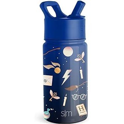 Disney Frozen 14oz Stainless Steel Summit Kids Water Bottle with Straw -  Simple Modern