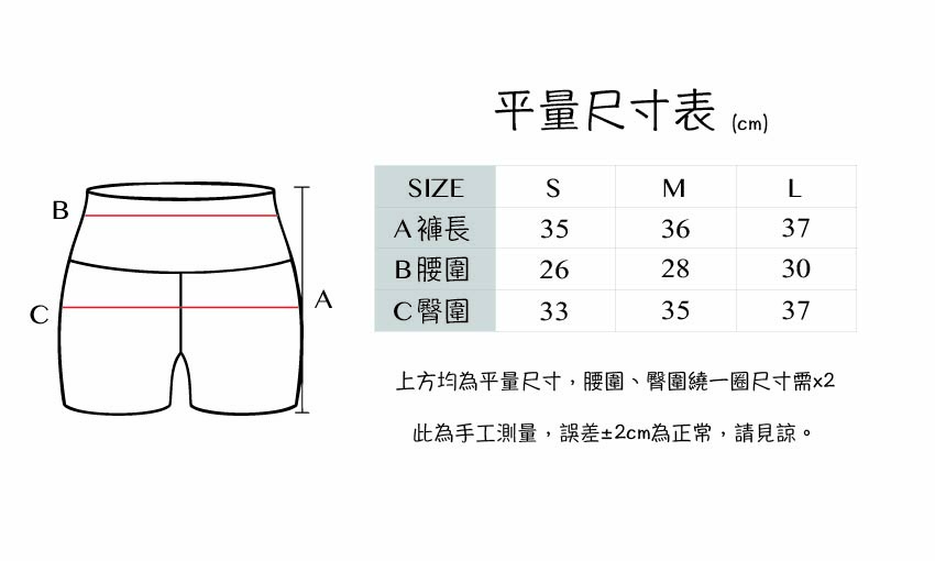尺寸表