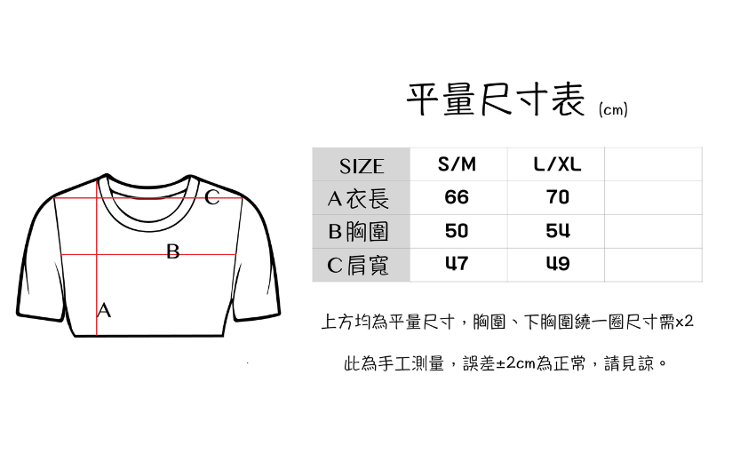 尺寸表