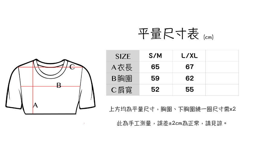 尺寸表
