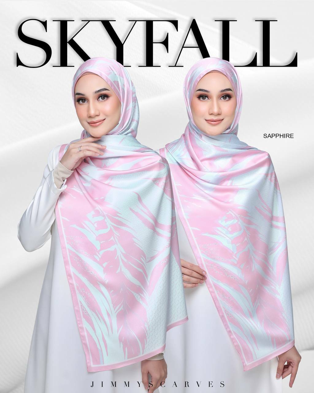 Tudung Shawl Satin Labuh | 2 meter | De jouy shawl Jimmy scarves Jimmyscarves | Premium Adra Satin