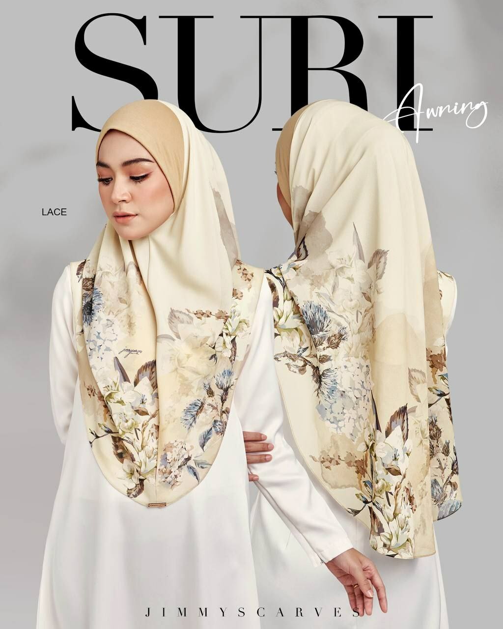 Tudung Labuh Suri Sarung || Jimmy scarves Jimmyscarves || Soft Cotton Awning