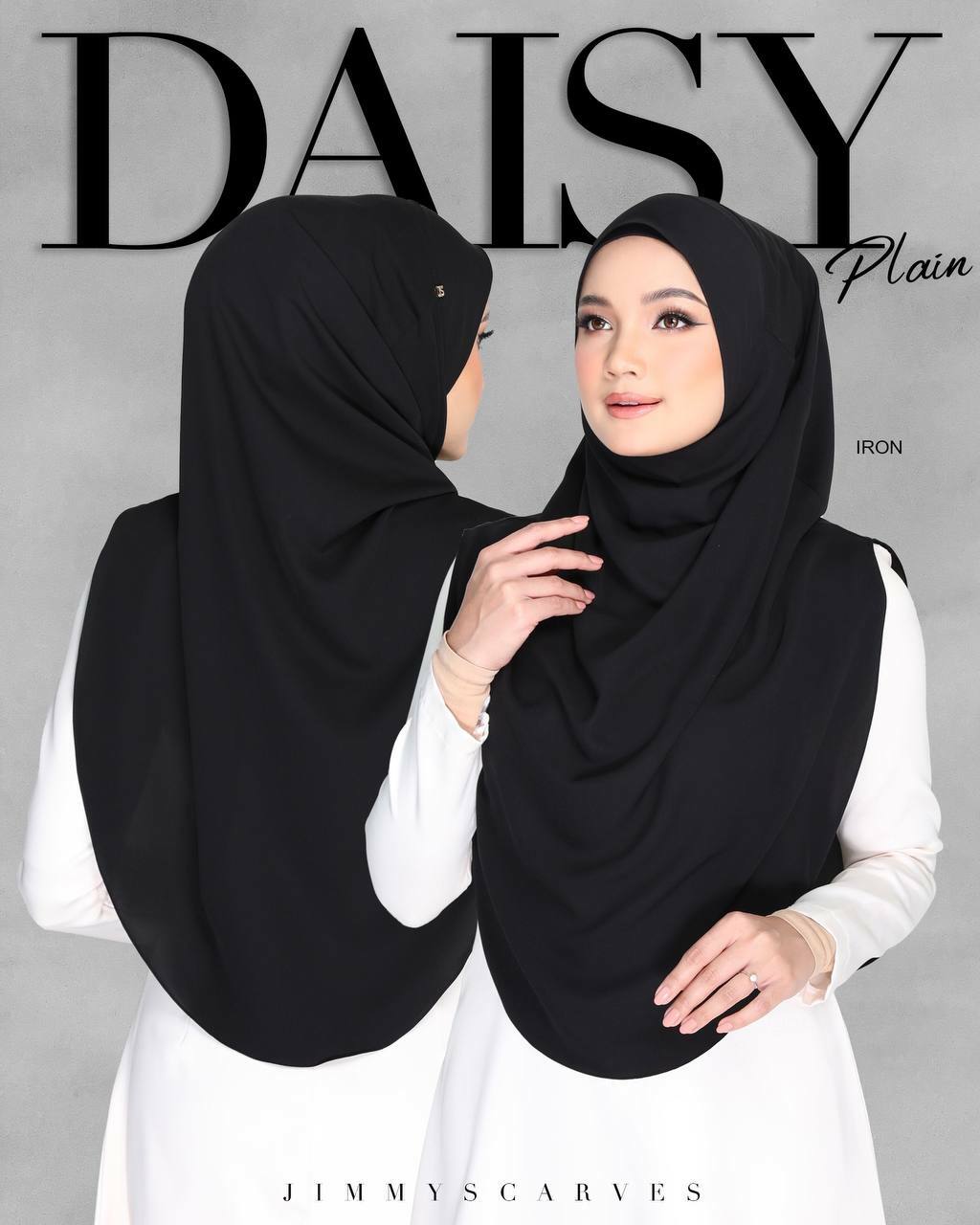 Slip On Sarung || Premium Silk Cotton || Daisy Plain || Jimmyscarves (bbAbb)