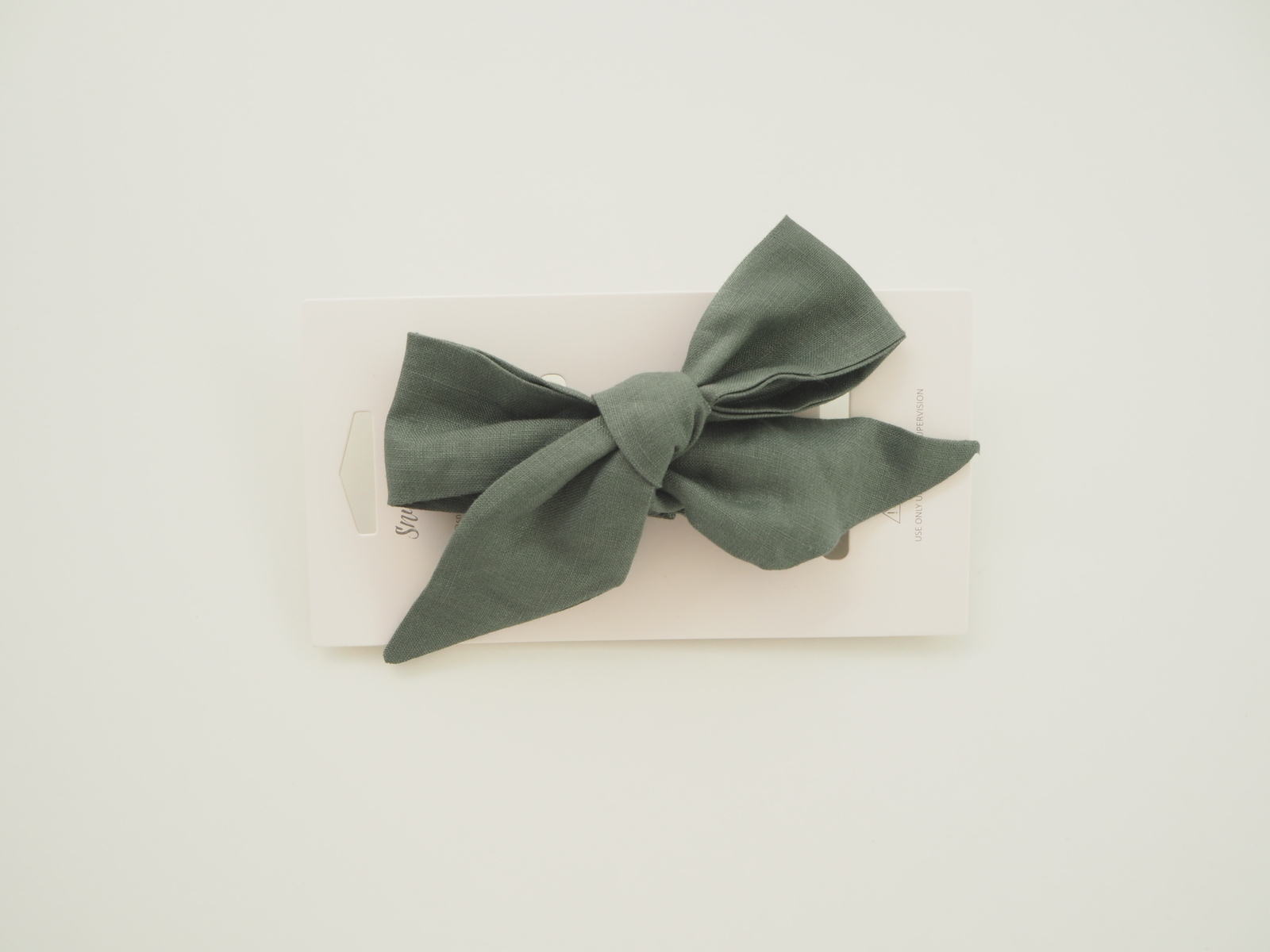 Olive Linen Bow Pre-Tied Headband Wrap 2.jpeg