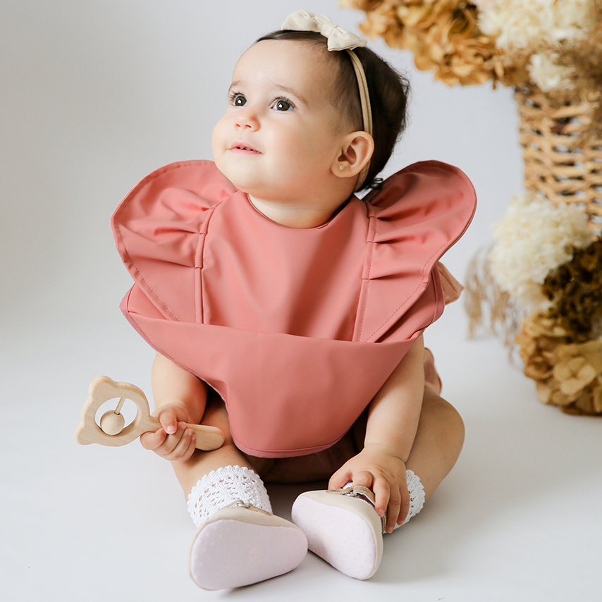Terracotta Frill | Snuggle Bib Waterproof 1.jpeg