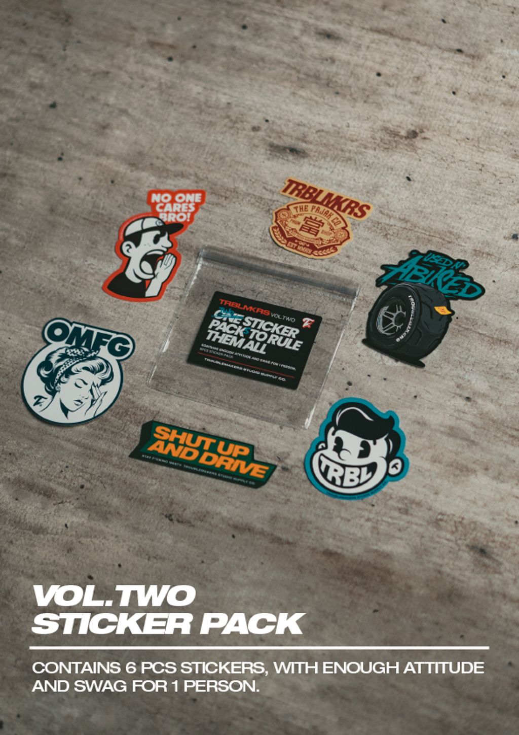 TRBLMKRS-VOL-Two-Sticker-Pack