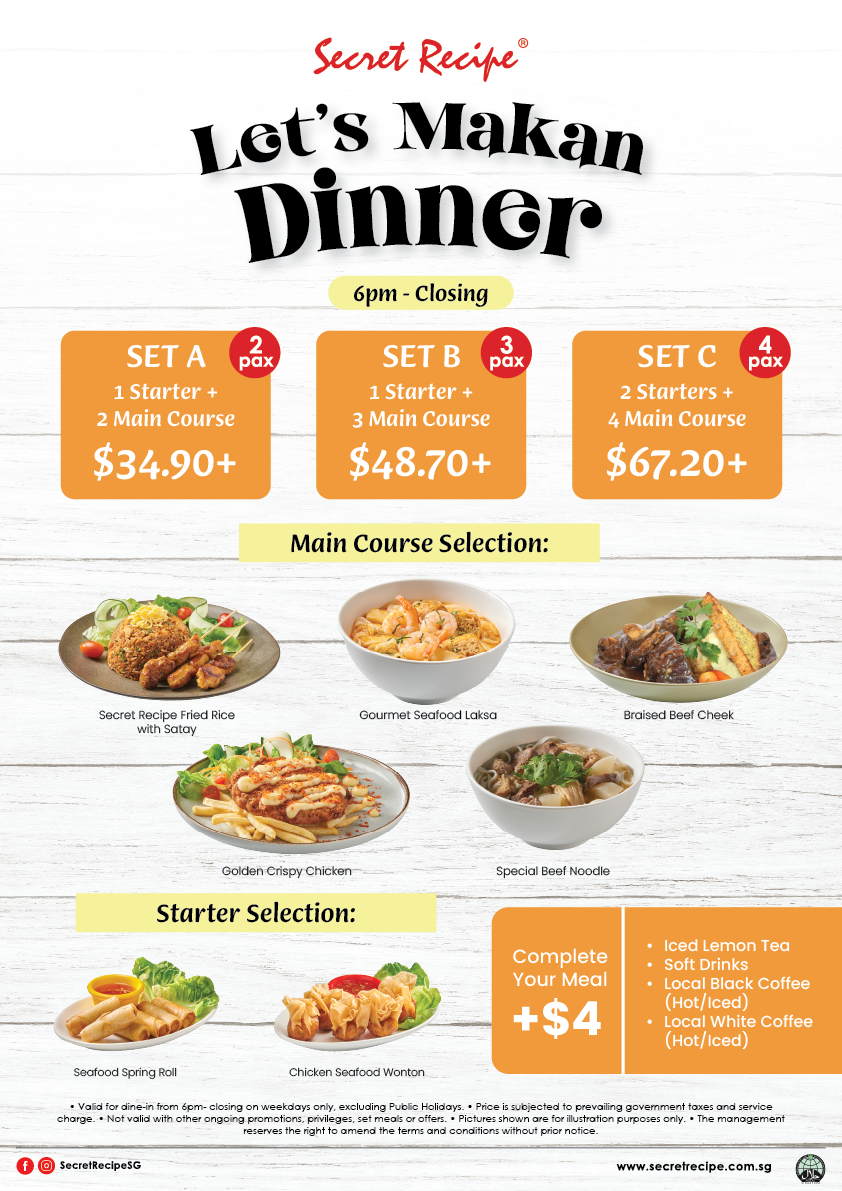 Secret recipe promotion outlet