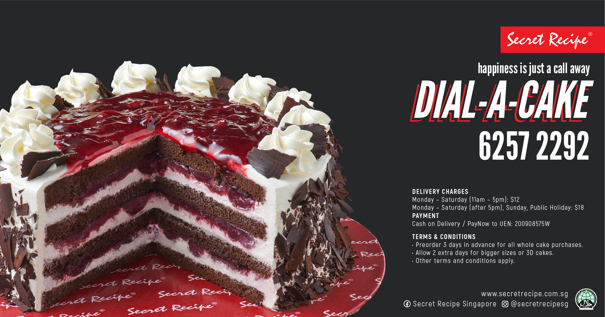 Happy Birthday 2 Kg Dark Chocolate Cake @ Best Price | Giftacrossindia