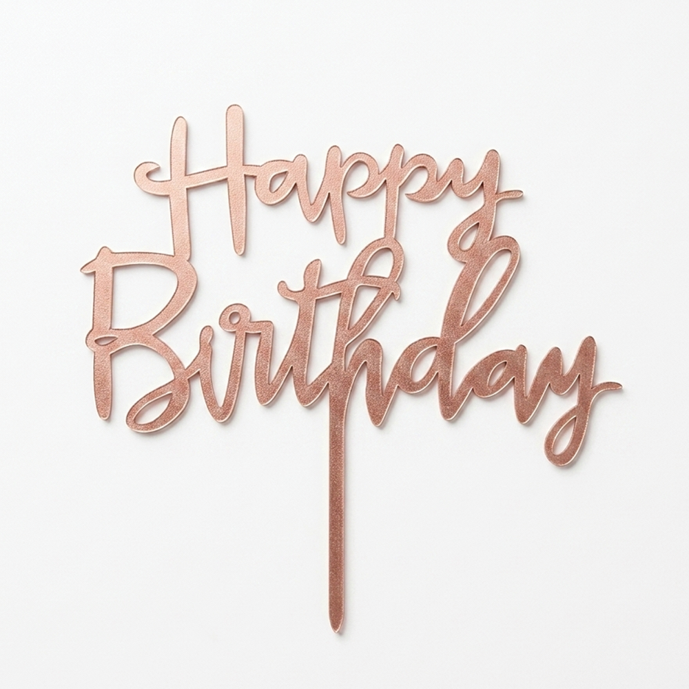 HAPPY BIRTHDAY (ROSE GOLD)