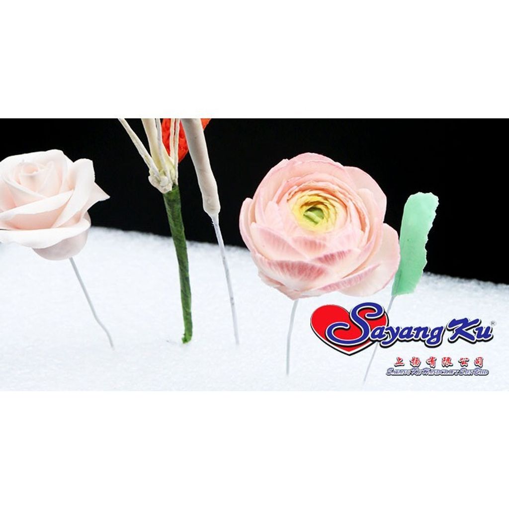 Sayang Ku Dawai Bunga Gubahan Flower Arrangement Artificial Flower Stem Soap Fondant Rose Craft Wire