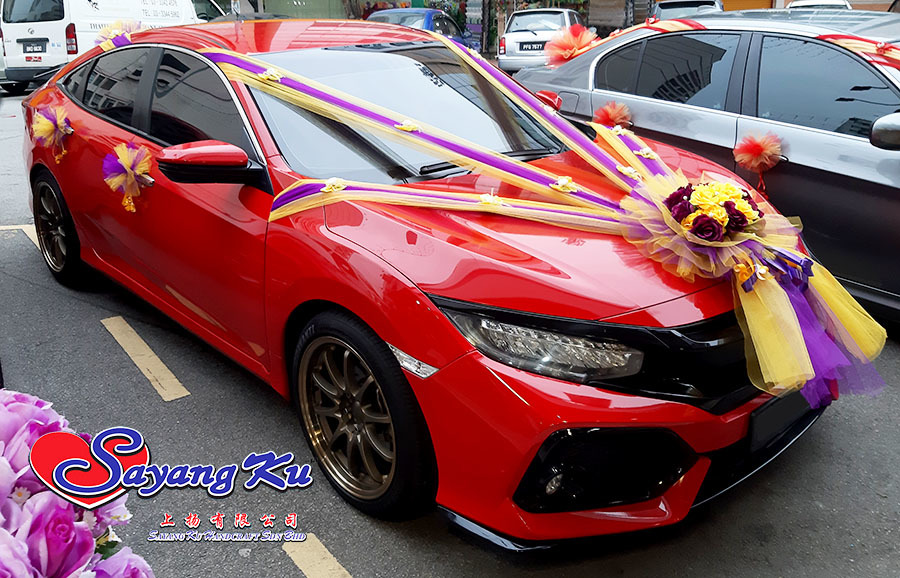 Wedding Car Decoration Services Rm 180 Sayangku Handcraft