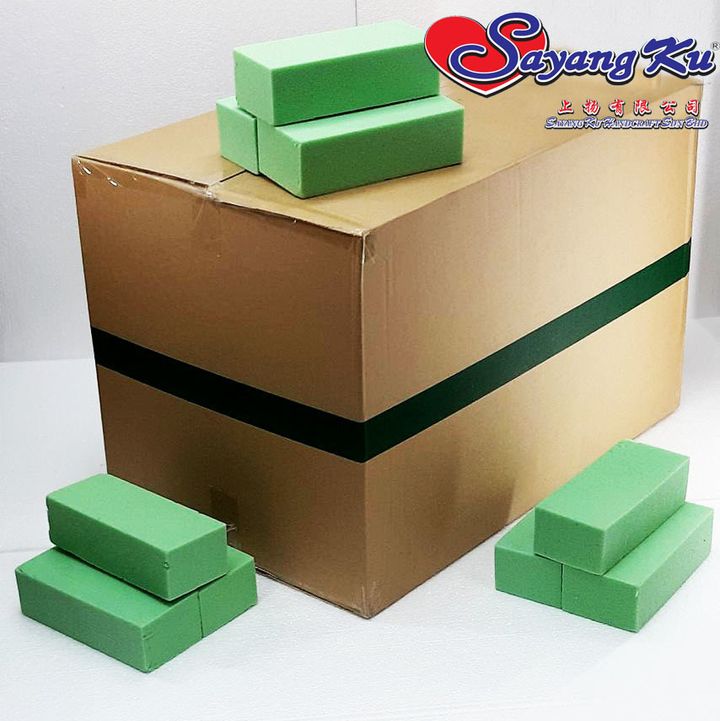 Dry Floral Foam Blocks 1 Box 110pcs Span Bunga Kering Borong Malaysia