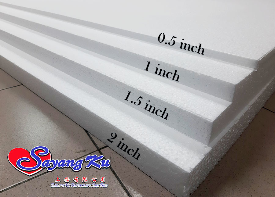 POLY FOAM BOARD 2FT x 4FT ( 1.5 INCH THICKNESS ) – Sayangku Handcraft