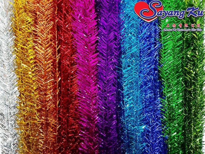 Bunga Manggar Majlis Kahwin Shiny Tinsel Wedding Flowers Malaysia