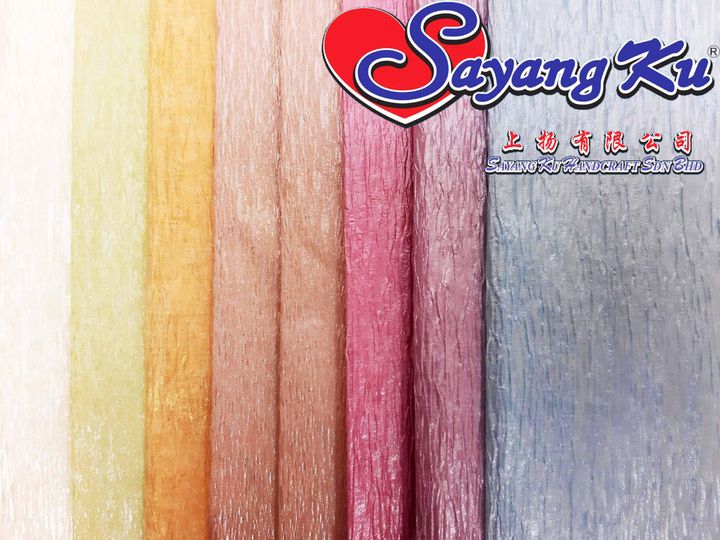 Crepe Paper Pearl 10pcs Pkt Kertas Crepe Kilat Hiasan Pelamin