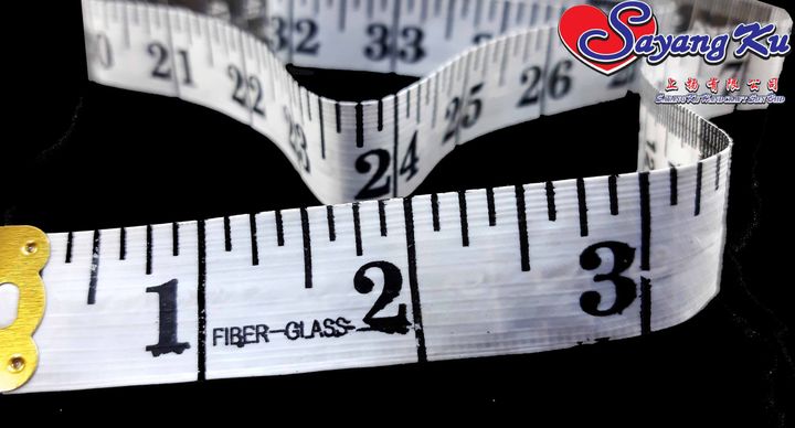 Fiber-Glass Measuring Tape Scale Close Up Scale 60 Inch Sayangku