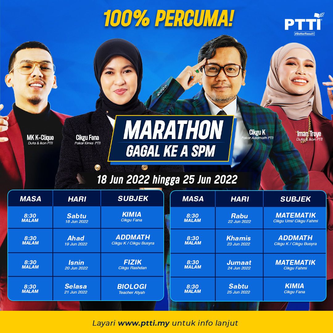 Marathon Sains Tulen SPM (Jun 2022)