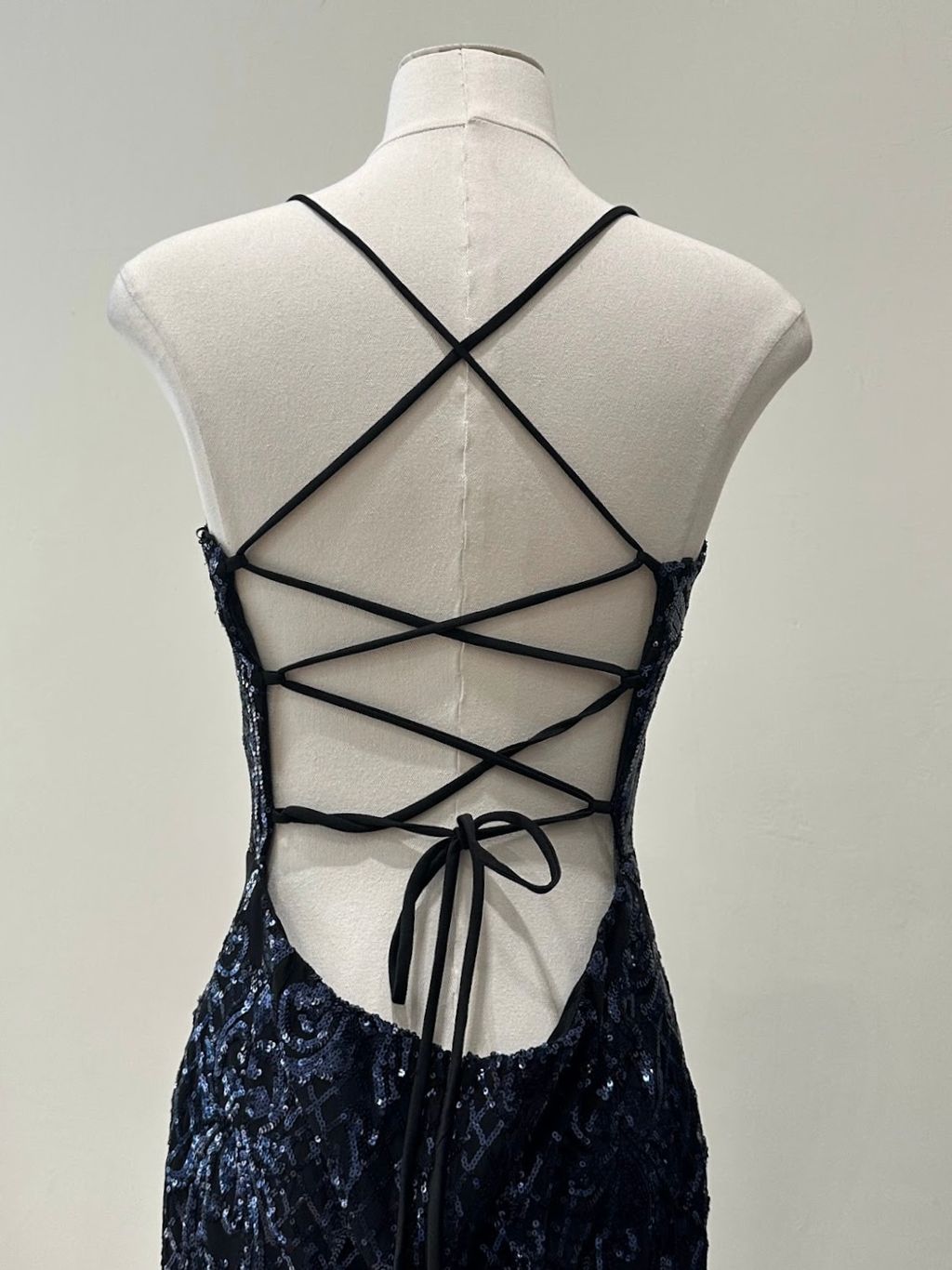 Crossover Strap Sequin Dress DANi Atelier