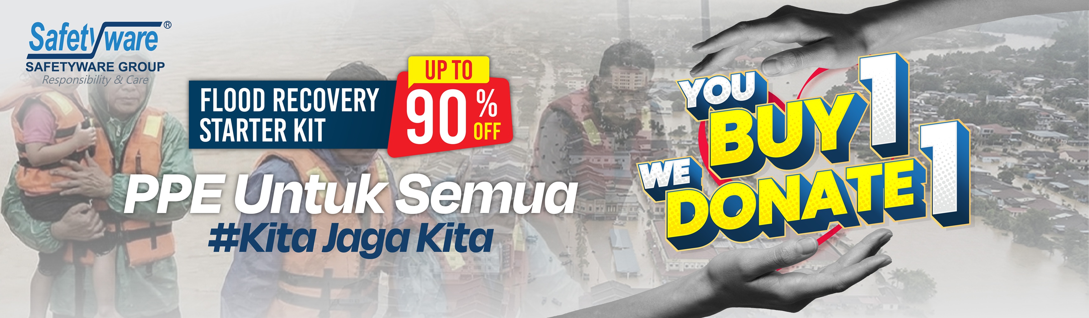 (Resize) You Buy 1, We Donate 1 (Website Banner)