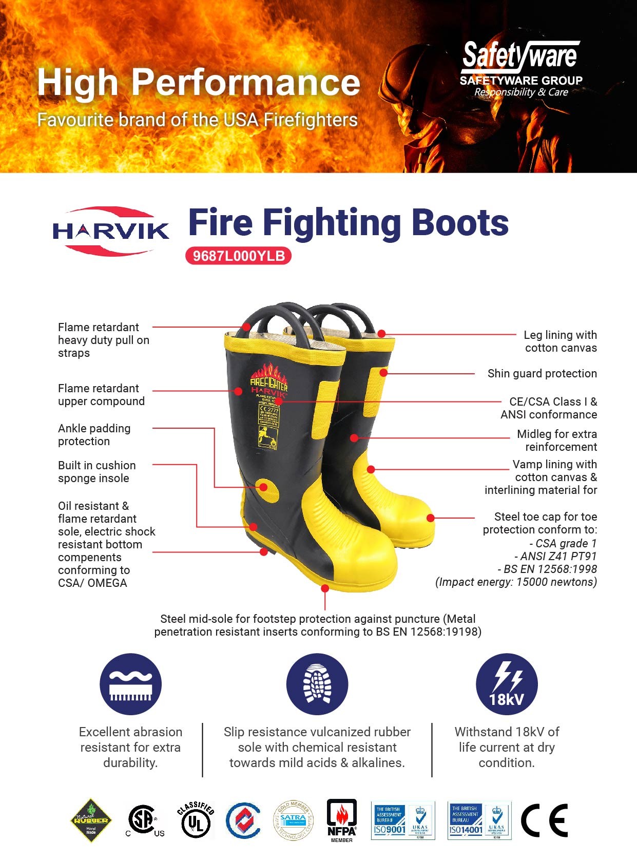 HARVIK Fire Fighting Boots_One Page Flyer