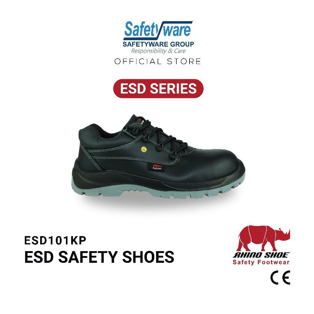 RHINO SHOE ESD101KP ESD Safety Shoes I Metal Free I Antistatic I