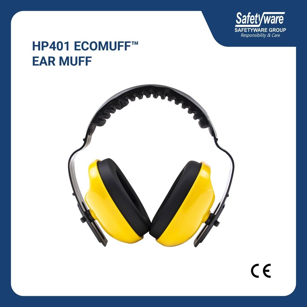 Safetyware Ear Muff with Headband I Noise Reduction I Ear