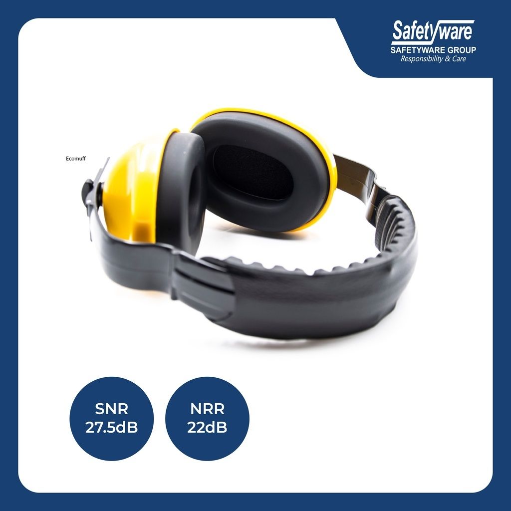 Safetyware Ear Muff with Headband I Noise Reduction I Ear