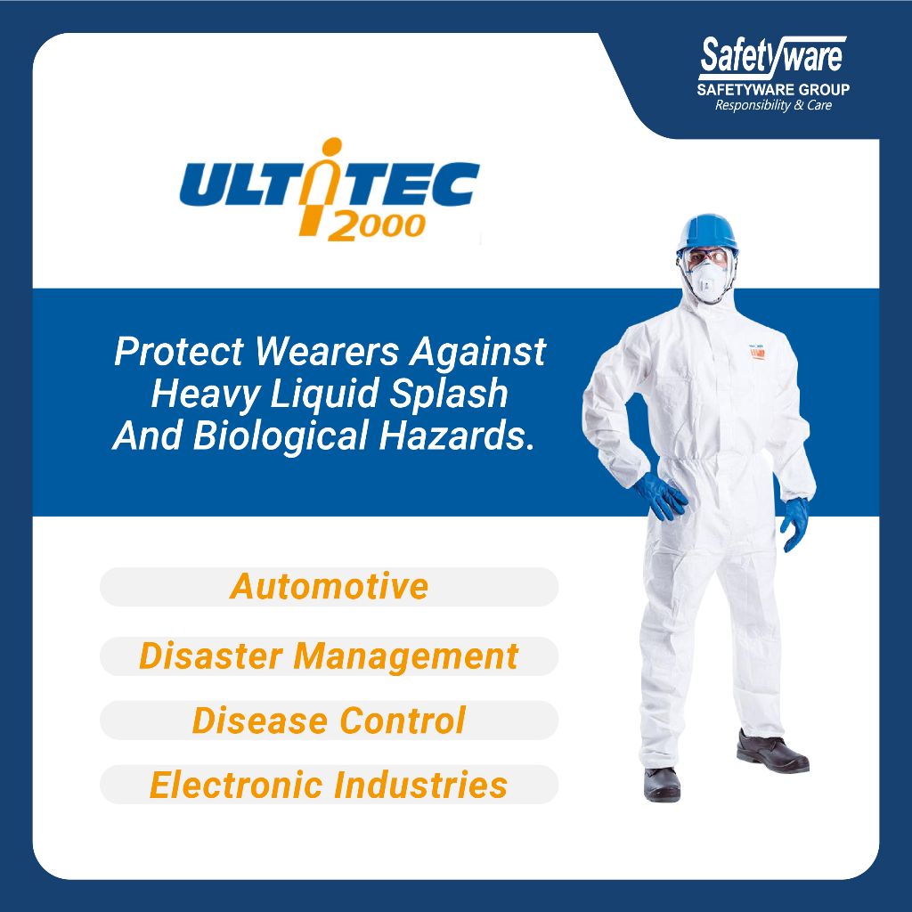 Protective Suit ULTITEC 2000 Oil, Liquid Splash Infective Agents