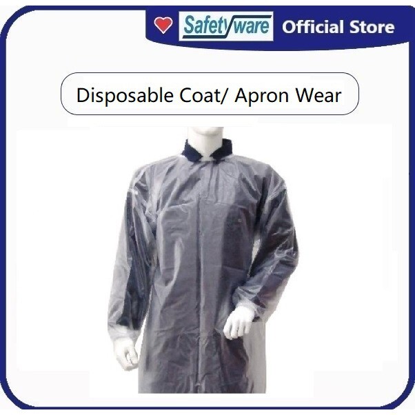 SAFETYWARE Vinyl Coat Apron I Vinyl Suit I General Use Apron I