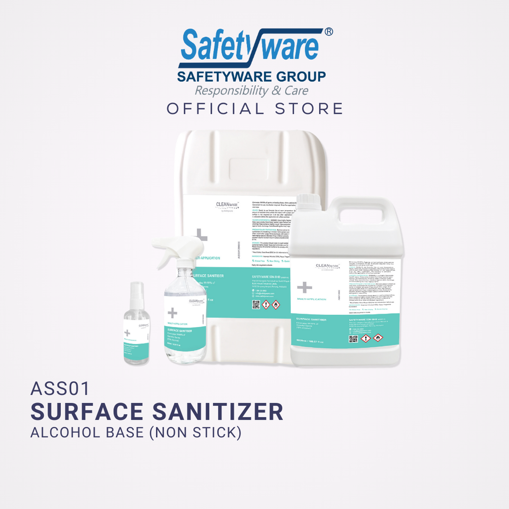 Safetyware Multi Surface Sanitizer Fast Kill 99.9 Microbes in 30s I