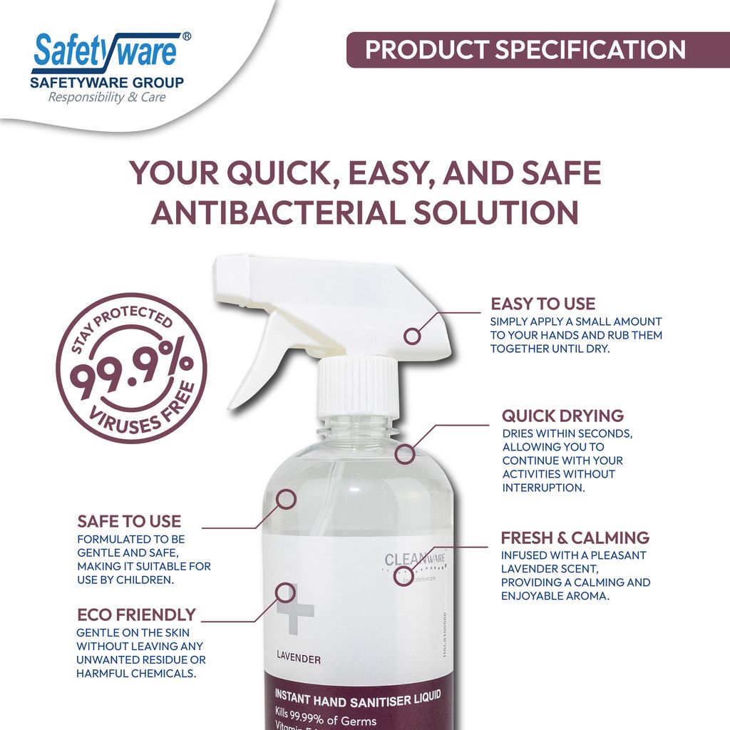 CLEANWARE Liquid Hand Sanitizer - HSL01-04
