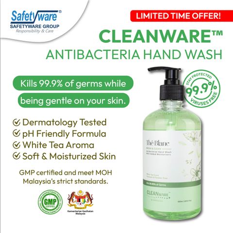 Cleanware Antibacterial Hand Wash (White Tea) - HWG02-01