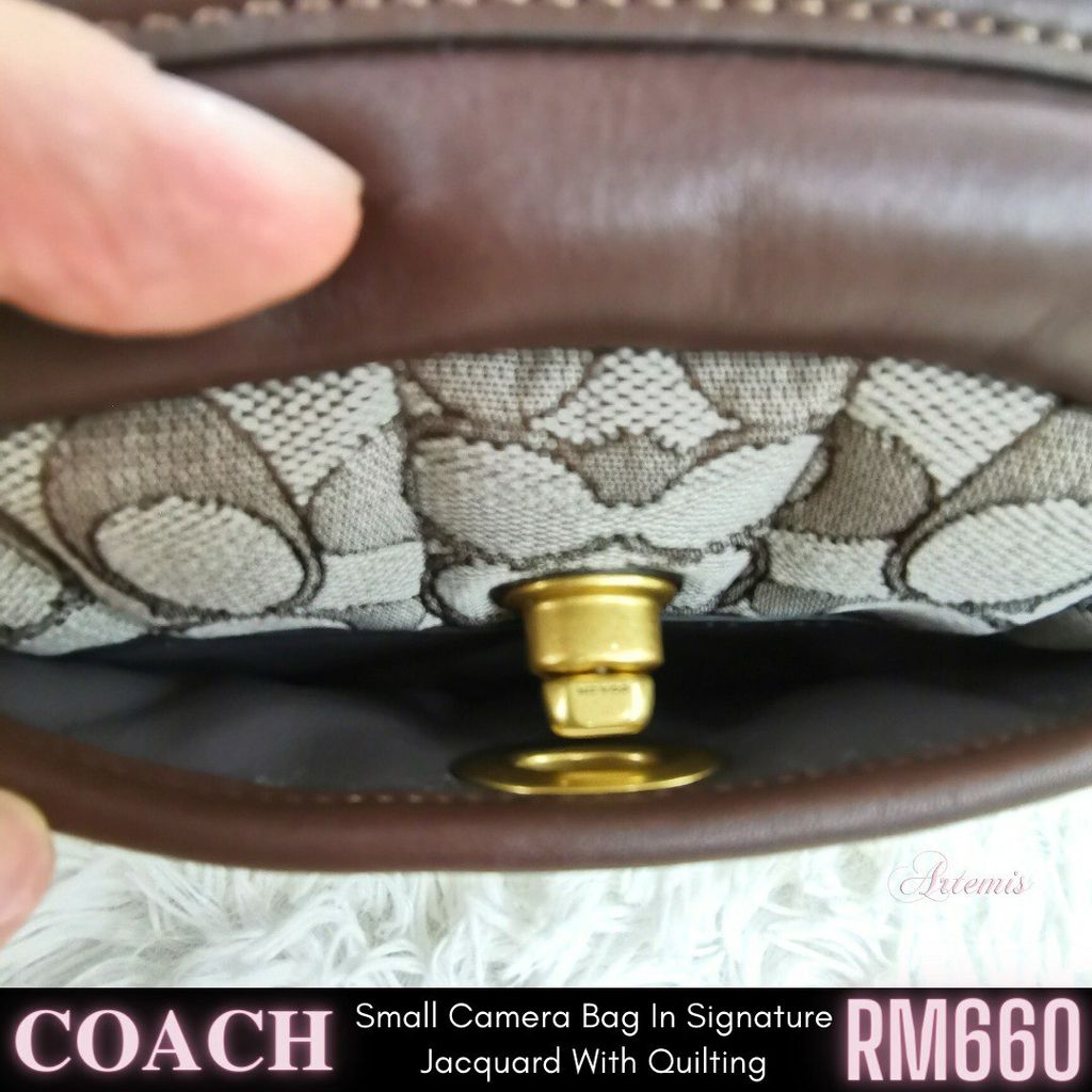 Coach Signature Jacquard Small Camera Bag C5275 B4S0M 195031293450 -  Handbags - Jomashop