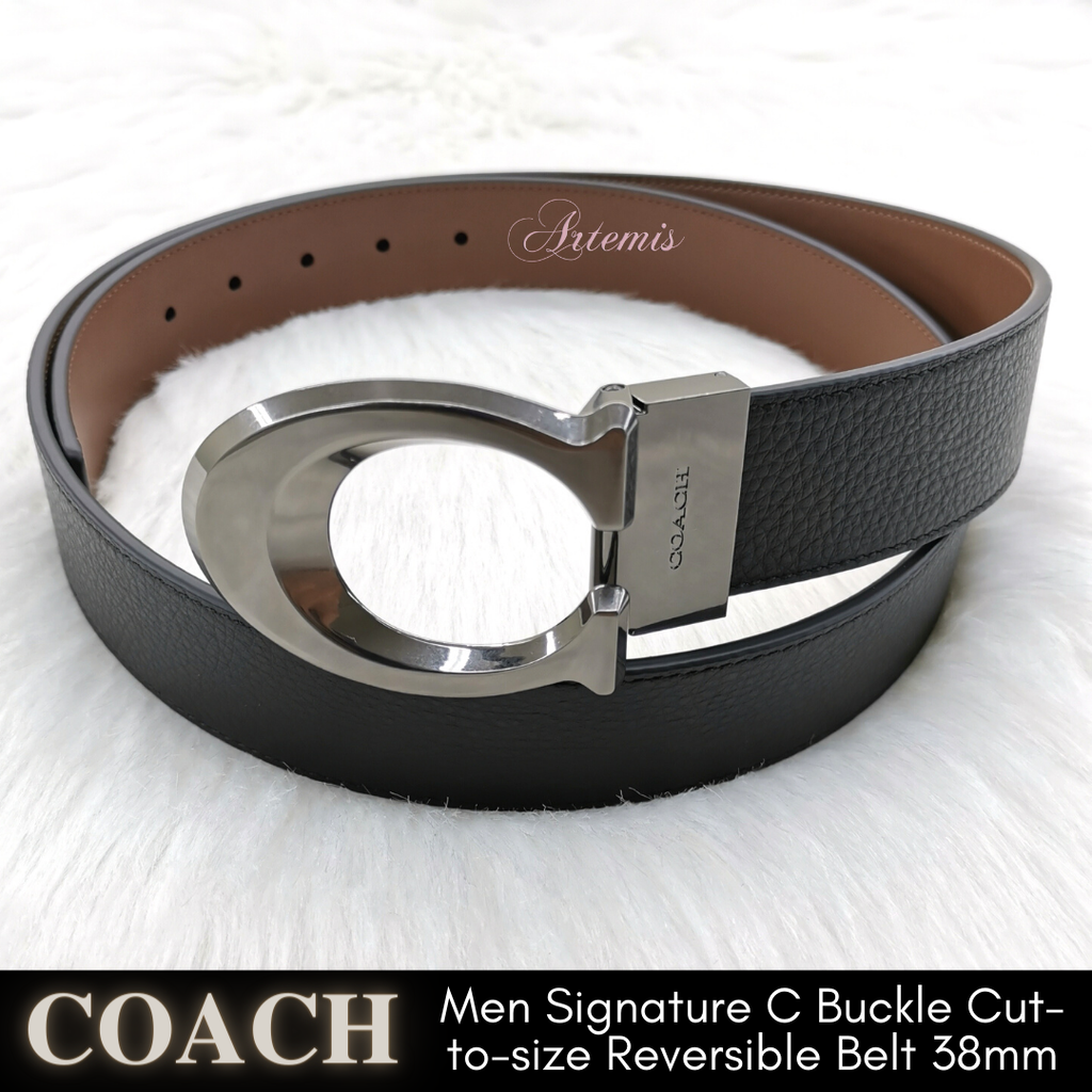 Signature Buckle Cut To Size Reversible Belt, 38 Mm