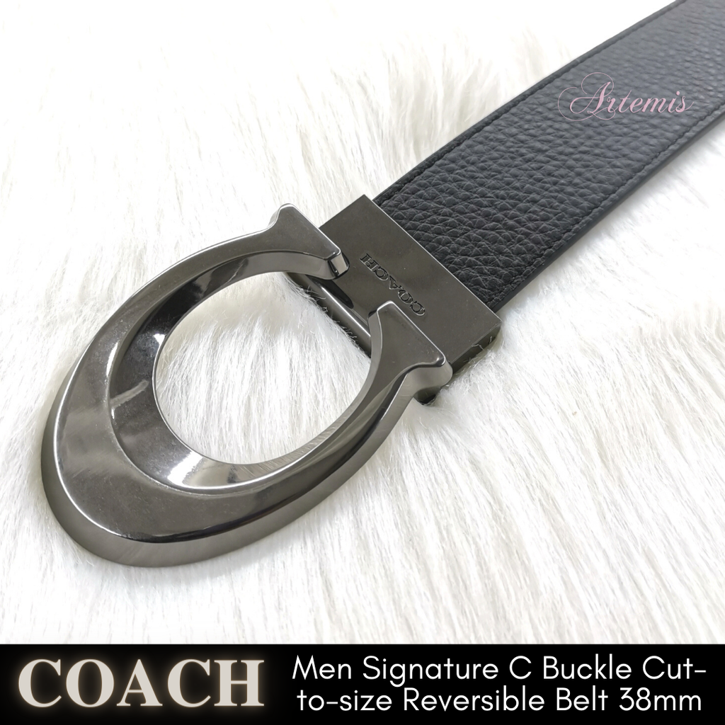 COACH®: Signature Buckle Cut To Size Reversible Belt, 38 Mm