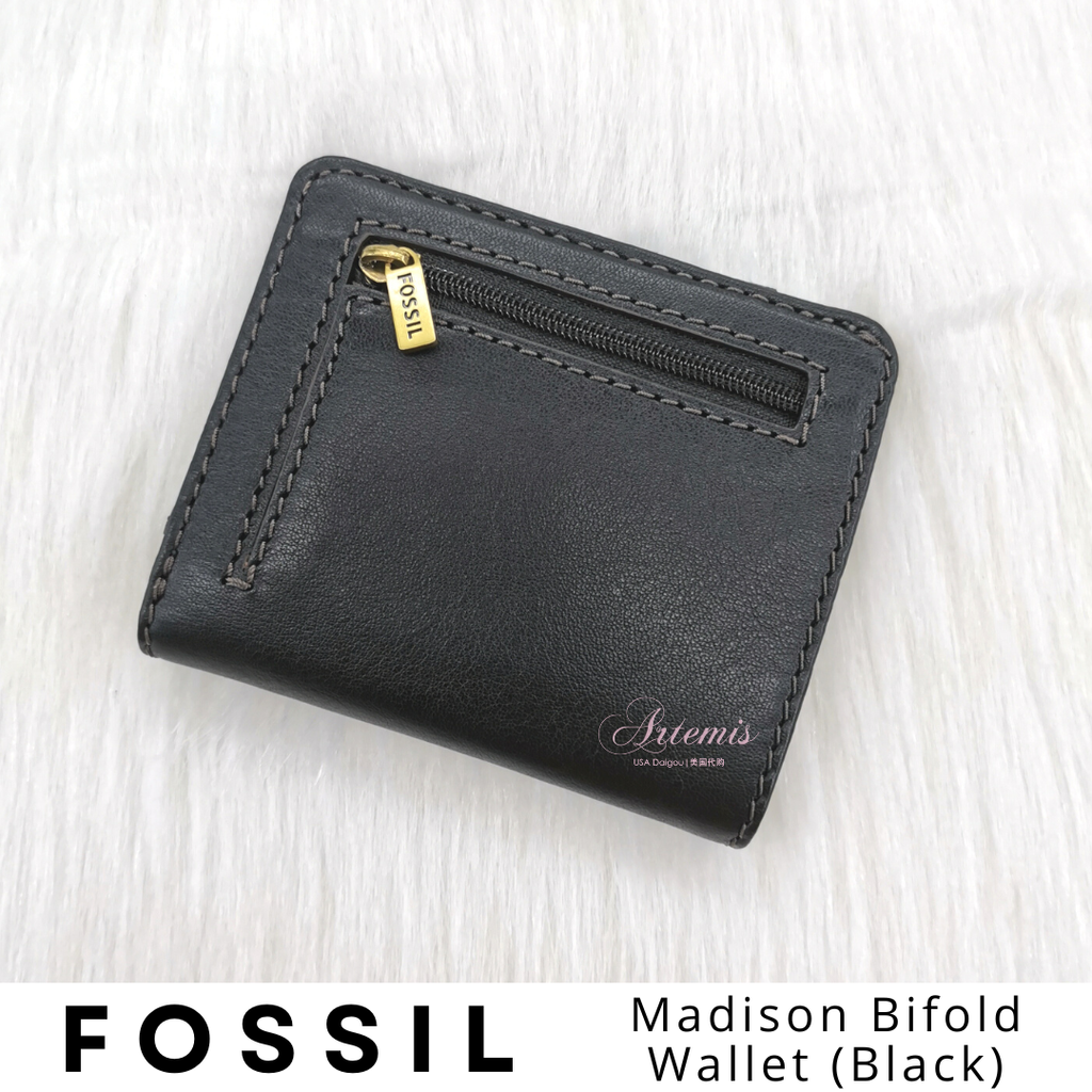 FOSSIL Madison Bifold Wallet (Black) (2)