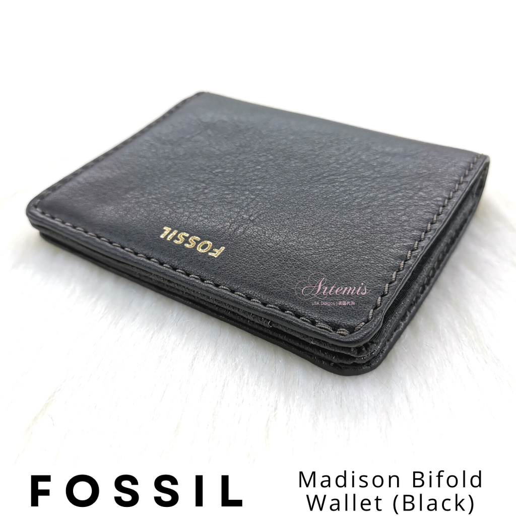 FOSSIL Madison Bifold Wallet (Black) (3)