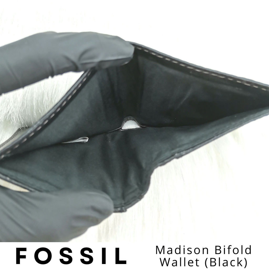 FOSSIL Madison Bifold Wallet (Black) (6)